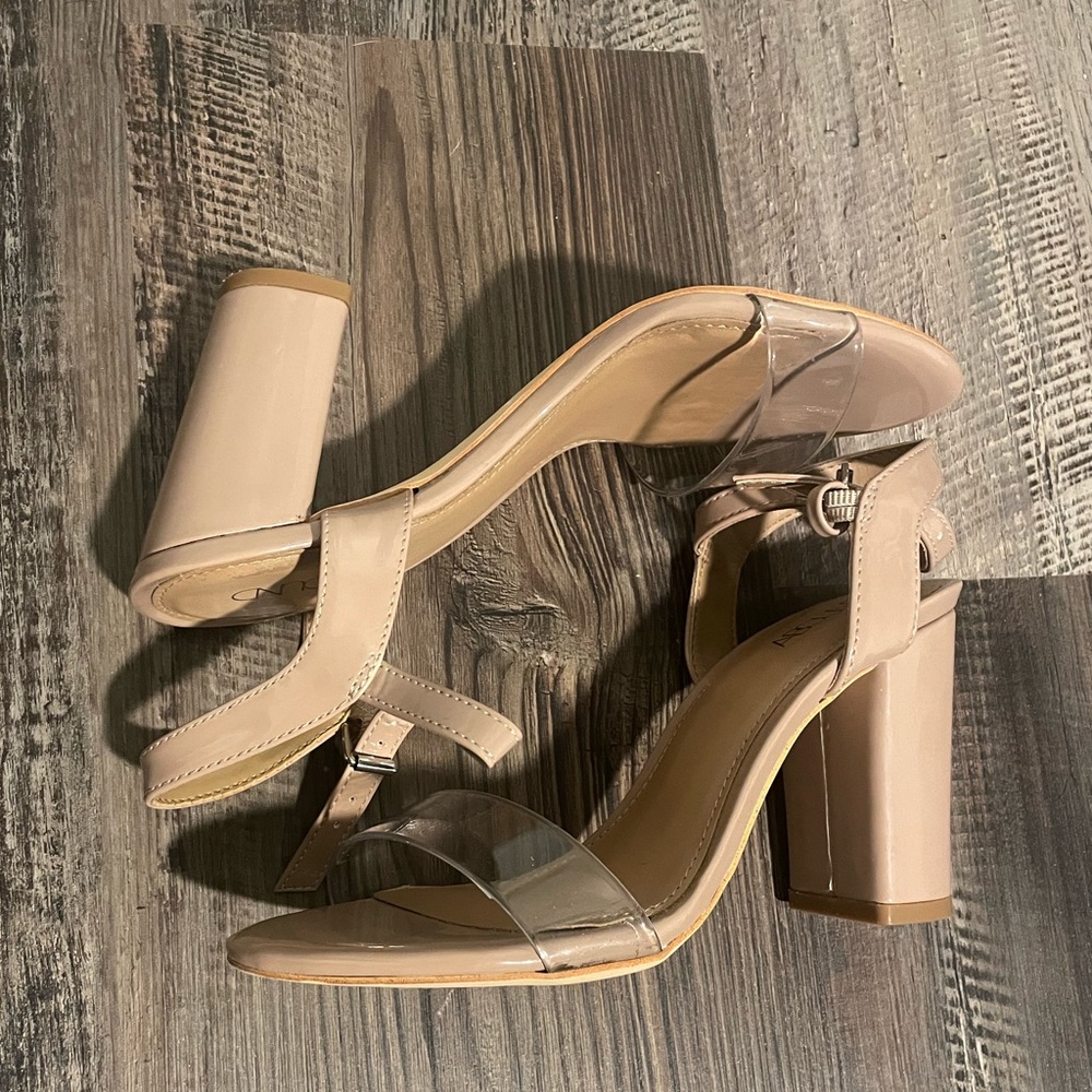 Nude Block Heel